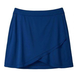 NWT Peter Millar Women's Laura Wrap Golf Skort Blue